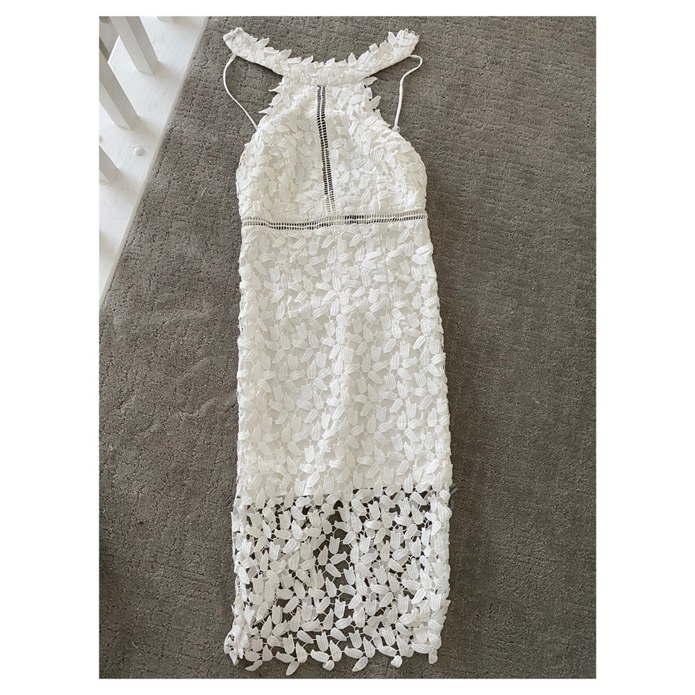 Bardot white laced dress